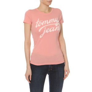 Tommy Hilfiger dámské růžové tričko Basic - S (682)
